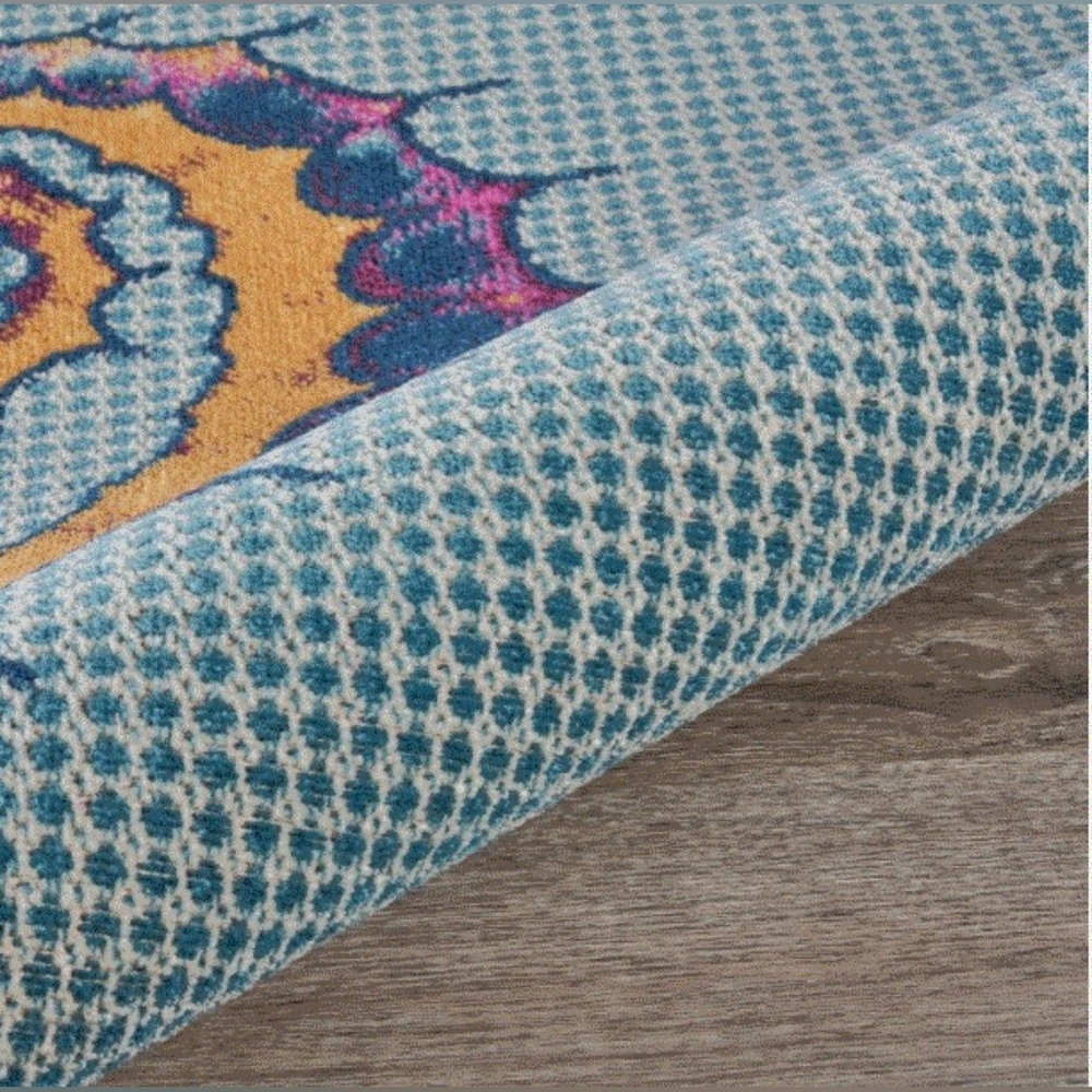 Tropical Seahorse Rug Multi Colored Indoor/Outdoor - Picture 5 of 5